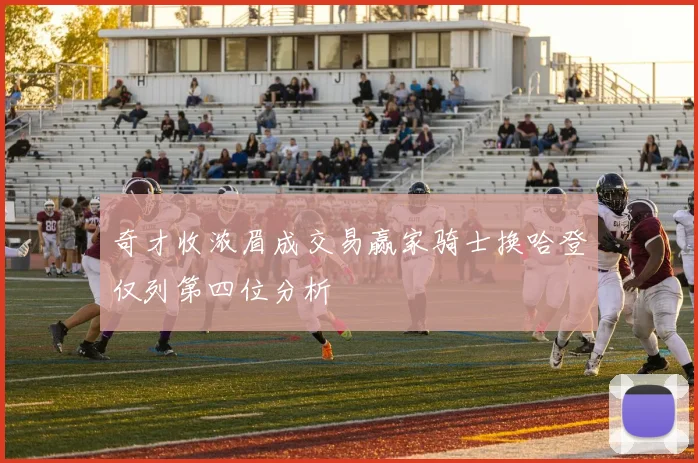 奇才收浓眉成交易赢家骑士换哈登仅列第四位分析